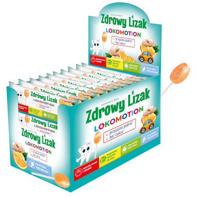 Zdrowy Lizak LOKOMOTION 1 sztuka