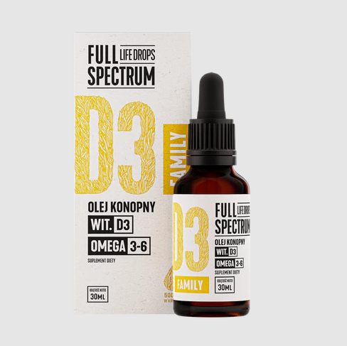 Witamina D3 Olej Konopny 30ml