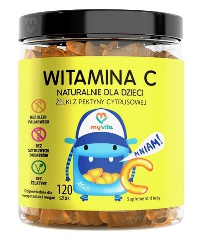 Żelki Naturalne Witamina C 120 sztuk
