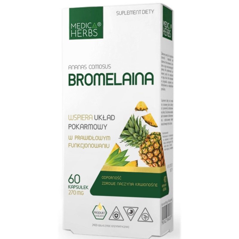 Bromelaina 60 kapsułek