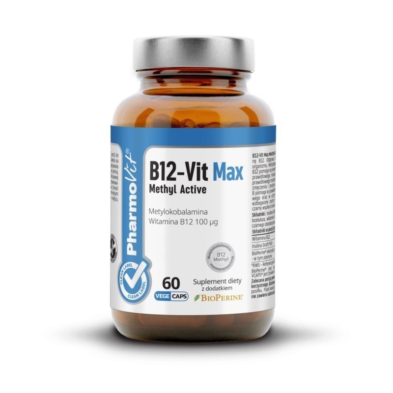 B12-Vit Max Methyl Active 60 kapsułek