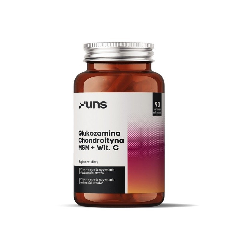 Glukozamina, Chondroityna, MSM + Wit. C 90 kapsułek