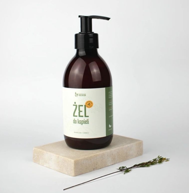 Łagodny Żel do Kąpieli  Owies i Bawełna 225ml