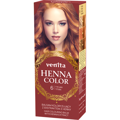 HENNA COLOR Balsam Koloryzujący 6 Tycjan 75ml