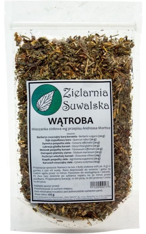 Zioła Wątroba - Autorska Mieszanka Ziołowa Zielarni Suwalskiej 170g