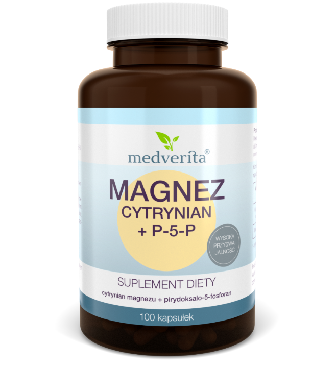 Cytrynian Magnezu B6 100 kapsułek