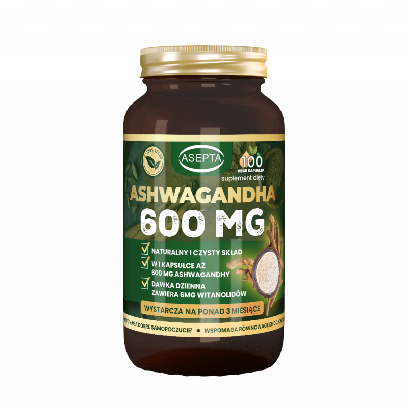 Ashwagandha 100 kapsułek
