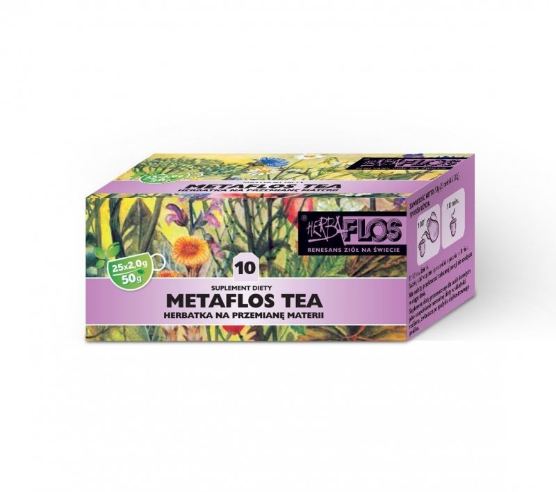 Herbatka Metaflos TEA nr 10 - Wspomagająca Przemianę Materii 25 saszetek