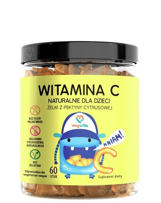 Żelki Naturalne Witamina C 60 sztuk