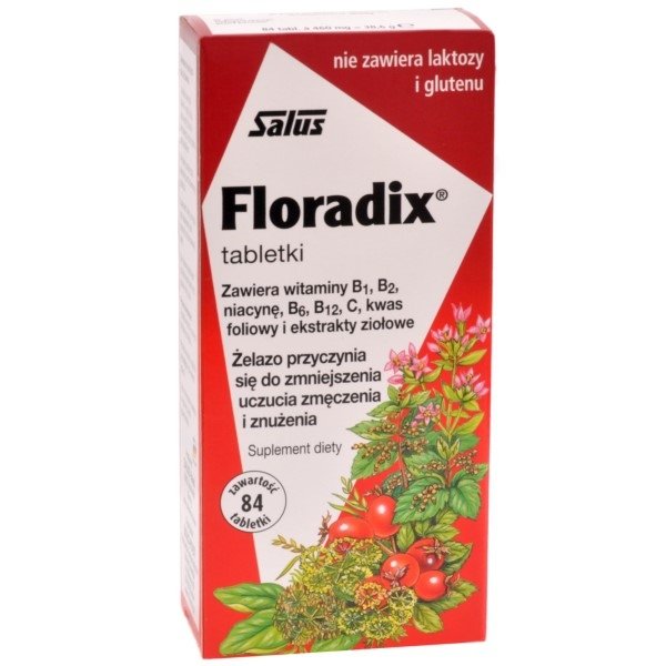 Floradix Żelazo 84 tabletek