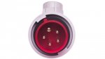 Wtyczka przenośna kątowa 16A 5P 400V czerwona IP67 TWIST 80152-6
