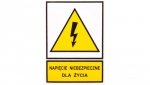 Tabliczka /znak ostrzegawczy/ TZO 52X74S N.N.D.Z. E04TZ-01011110200