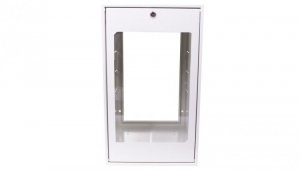 Szafa RACK 19 cali 6U 600x400mm IP30 RAL7035 (drzwi przeszklone) SZW Simple SZWS-19-6U-40-DS 19-8008SZWS-19-6U-40-DS
