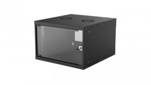 Szafka wisząca 6U 540x560 Rack 19, Basic, Flatpack, czarna