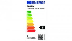 Żarówka LED GU10 TOMIv2 1,2W GU10-NW 120lm 4000K barwa neutralna 34961
