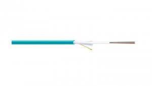 Kabel światłowodowy uniwersalny 12 włókien MM 50/125 OM3 1500N LS0H Dca turkusowy A/I-DQ(ZN)BH DK-35121-U/3-TQ /bębnowy/