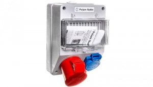 Zestaw zasilający 16A/400V 5P + 10/16A 250V + płytka odgałęźna 5x4mm2 6263-130