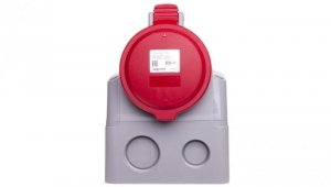Gniazdo stałe 5P 32A 400V czerwone IP44 P17 TEMPRA PRO 555259