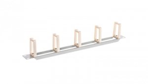 Organizer kabli 19 1U z 5 uchwytami - typ B szary LENBERG AK-1202-S
