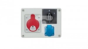 Rozdzielnica stacjonarna R-BOX 190 1x32A/5P 1x250V wył. 0/1 IP44 B.1092W