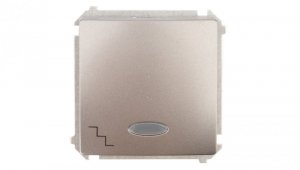 Simon Basic Łącznik schodowy z podświetleniem, szybkozłącza, stal inox BMW6L.01/21