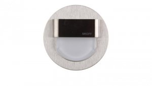 Oprawa LED 0.8W 10V IP20 RUEDA szlif biała 02-01-02-02-0158