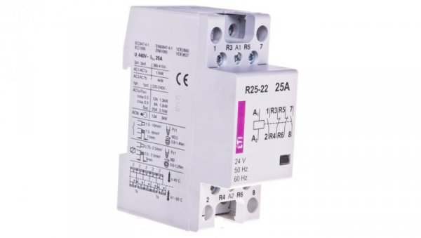 Stycznik modułowy 25A 24V AC 2Z 2R R 25-22 24V 002462341