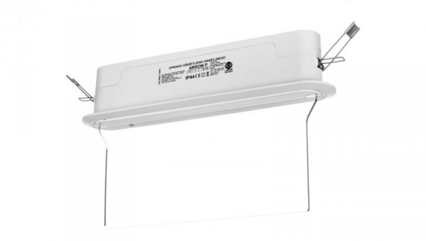 Oprawa awaryjna ARROW P LED 1W 1h dwuzadaniowa + PU31 PU41 biała ARP/1W/C/1/SA/X/WH