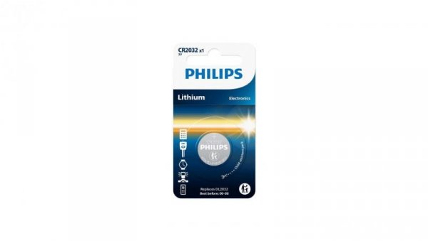 Bateria CR2032 3V Philips 8711500829894