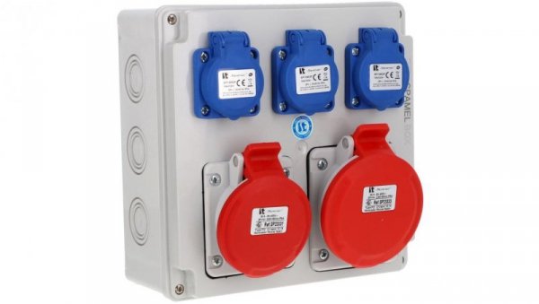 Rozdzielnica 5x32A 5x16A 3x16A INA=32A IP54 SB-005005-S0030-54