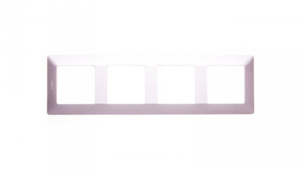 VALENA LIFE Ramka poczwórna aluminium 754134