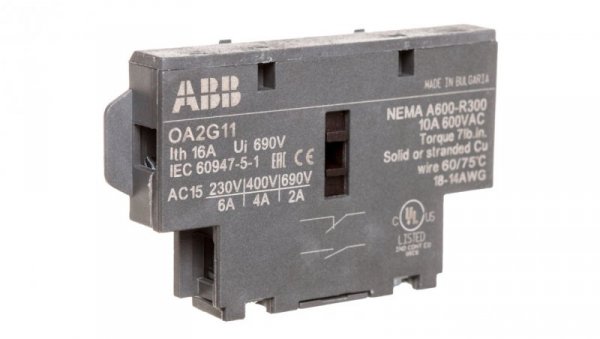 Styk pomocniczy 1Z 1R do rozłączników OT16-125F OA2G11 1SCA022379R8100