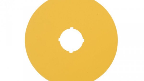 Tabliczka opisowa żółta okrągła fi90 bez nadruku M22-XAK 216464