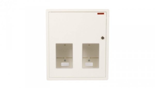 Szafka licznikowa podtynkowa 2-licznikowa 1-fazowe 12 modułów IP30 RW-1-2L-12 Z/O
