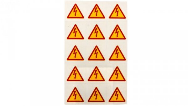 Znaki samoprzylepne typu BŁYSKAWICE ZS 25 LIGHTNING E04ZP-02030200500 /150szt/