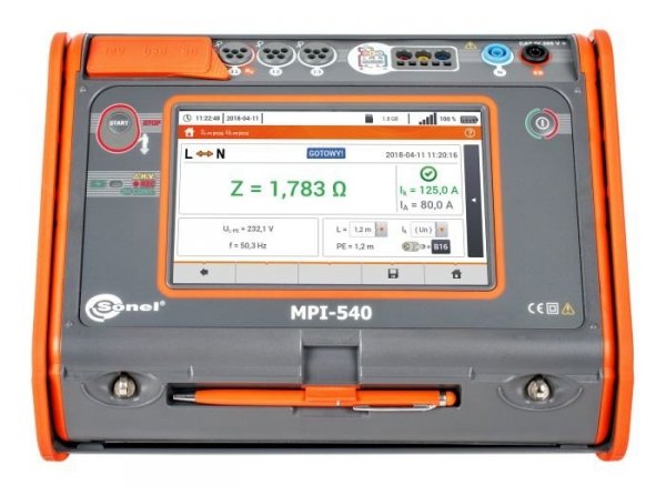 Miernik parametrów instalacji elektrycznych MPI-540 (bez cęgów F-3A) WMPLMPI540S
