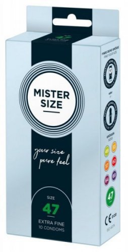 Prezerwatywy 47mm 10 szt. Mister Size