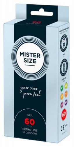 Prezerwatywy 60mm 10 szt. Mister Size