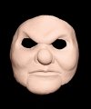 Maska klejona na twarzy - Horror Klaun Deluxe