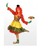 Profesjonalny strój klauna - Pani Klaun Parasolka