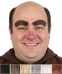 Sztuczne brwi Mnich z klejem Mastix 2 ml – realistyczne, ręcznie robione 