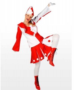 Profesjonalny strój klauna - Pierrot Lady