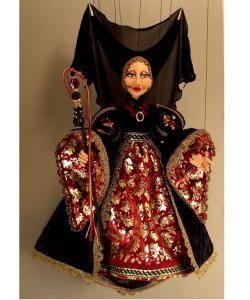 Marionetka wenecka - Dama Nera (77 cm)