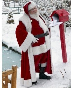 Profesjonalny strój Świętego Mikołaja - Św. Mikołaj Deluxe XXL