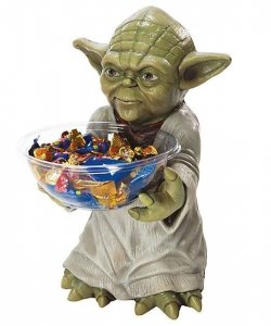 Ozdoba - Stojak na słodycze Star Wars Yoda 50 cm
