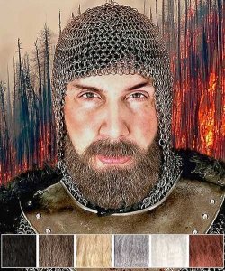 Sztuczne wąsy i broda Rycerz