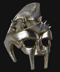 Maska wenecka - Gladiatore Silver