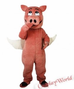 Strój chodzącej maskotki - Latająca świnka