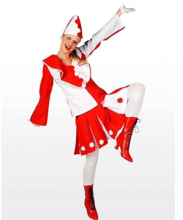 Profesjonalny strój klauna - Pierrot Lady