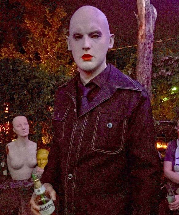 realistyczna Horror maska na Halloween Wampir Gothic
